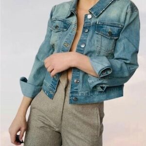 TEXTILE Distressed Denim Jacket